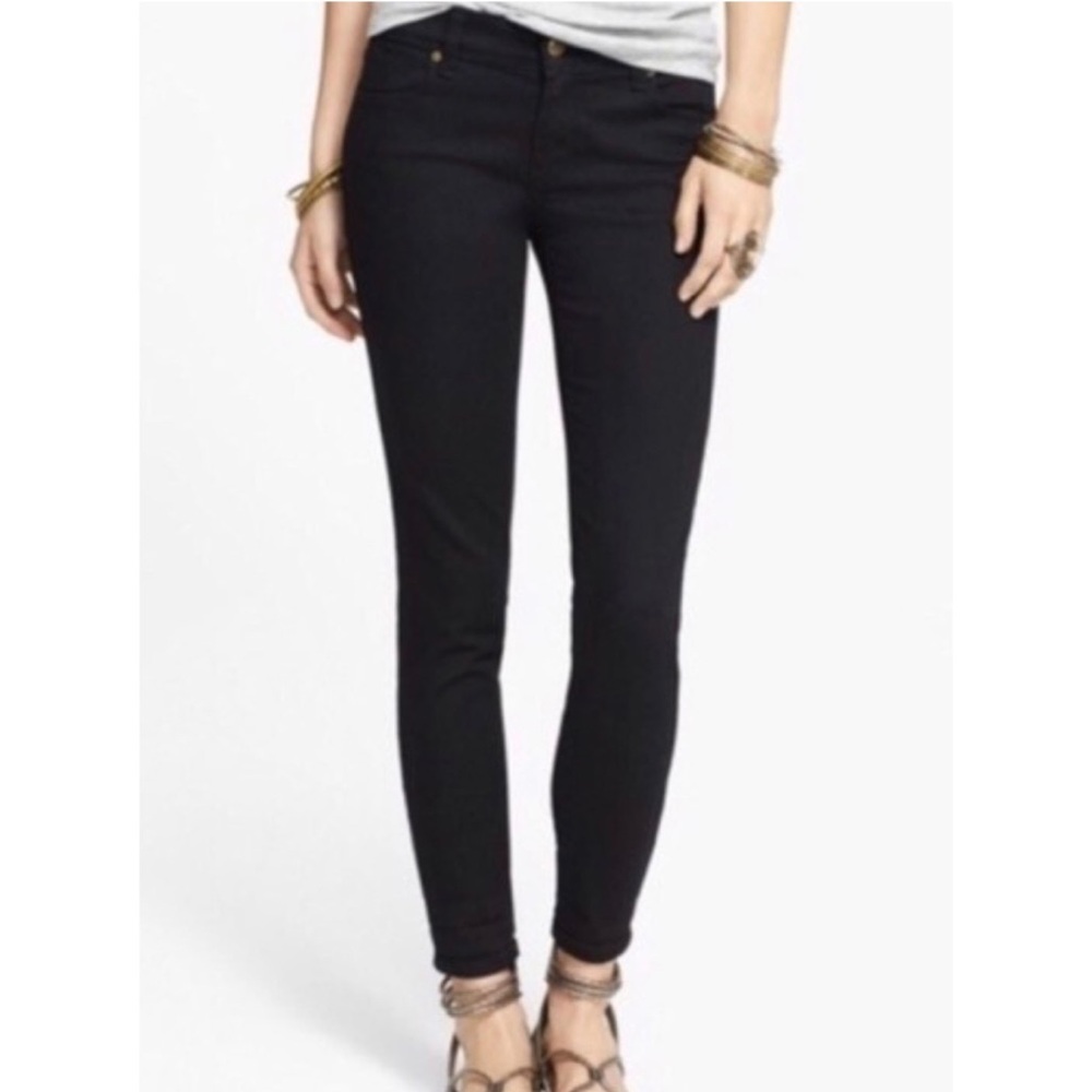 Free People Black Hi Rise Skinny Jeans
